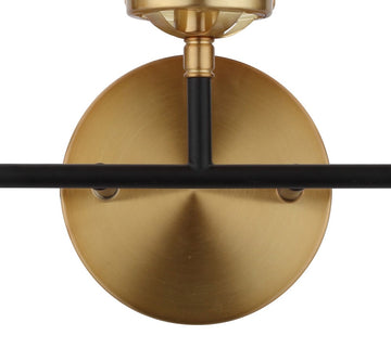 Caleb Brass Vanity Wall Sconce Frosted - JONATHAN Y